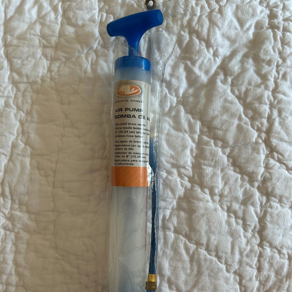 Athletic Works Manual Plastic Air Pump & Hose with Inflation Needle Balls Toys